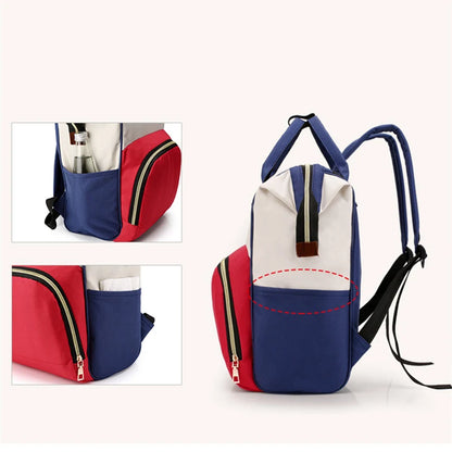 Large Capacity Canvas Mummy Bag Multifunctional Baby Bottle Thermal Insulation Travel Storage Bag Fashion Mummy Bag Hanging Bag