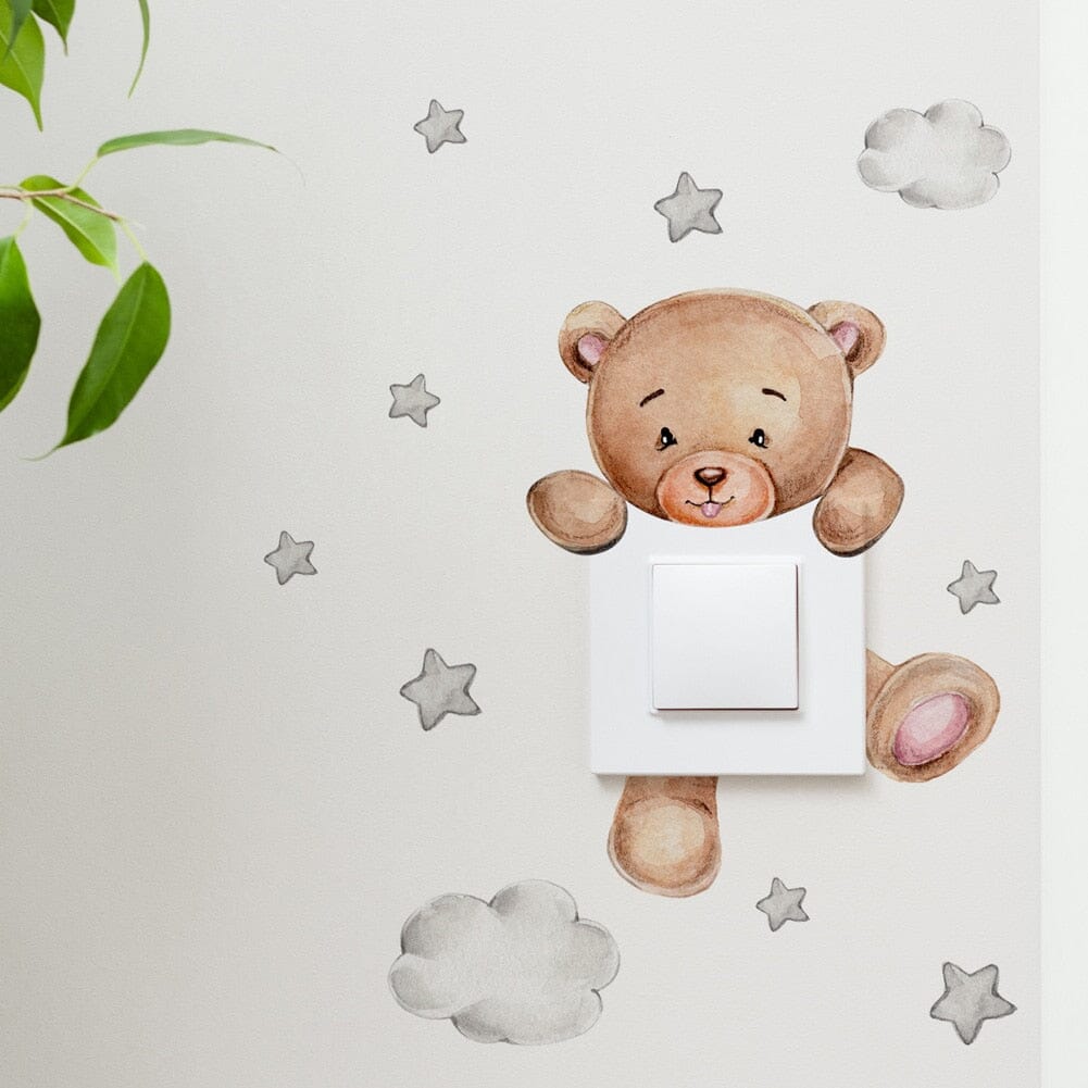 Stickybear™ - Sticker ourson décoratif | Chambre d'enfants - Boutdechou.co